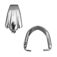 Rozsdamentes acél Snap óvadék, Stainless Steel, az eredeti szín, 5.5x10x10mm, 1mm, 300PC-k/Lot, Által értékesített Lot