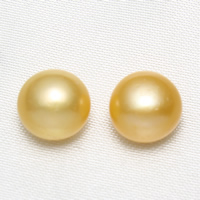 Leath druileáilte coirníní saothraithe Diúilicín Péarla, Pearl Fionnuisce, Bharócach, nádúrtha, 11-12mm, Poll:Thart 1mm, Díolta De réir Péire