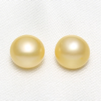 Hälften Borrade odlad sötvattenspärla pärlor, Freshwater Pearl, Barock, naturlig, 9-10mm, Hål:Ca 1mm, Säljs av Par