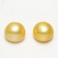 Hälften Borrade odlad sötvattenspärla pärlor, Freshwater Pearl, Barock, naturlig, 8-9mm, Hål:Ca 1mm, Säljs av Par