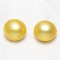 Cultured Half Drilled Freshwater Pearl Beads Baroque natural 12-13mm Approx 1mm Sold By Pair