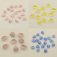 Cats Eye Cabochons Teardrop & flat back mixed colors Sold By Lot