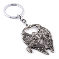 Key Chain, Zinc Alloy, forgyldt, nikkel, bly & cadmium fri, 40x58mm, Solgt af Strand