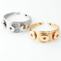 Snap Button Bracelet Zinc Alloy plated for woman lead & cadmium free 18mm Inner Approx 6mm Sold Per Approx 7 Inch Strand