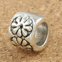 Zinc Alloy European Beads Drum antique silver color plated without troll lead & cadmium free Approx 5mm Sold By Bag