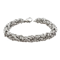 Men Bracelet Titanium Steel for man original color 7.8mm Sold Per Approx 8 Inch Strand