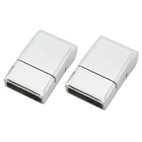 Stainless Steel Magnetic Clasp Rectangle original color Approx Sold By PC