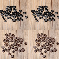 Gioielli Spacer Beads, cocco, Cerchio piatto, formato differente per scelta, nessuno, Foro:Appross. 1mm, 100PC/borsa, Venduto da borsa