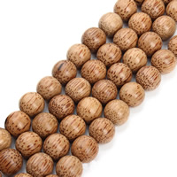 Perles en bois, Rond, normes différentes pour le choix, couleur originale, Trou:Environ 2mm, Vendu par Environ 25 pouce brin