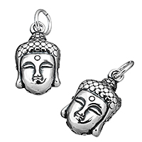 Buddhische Schmuck Anhänger, Thailand, Buddha, buddhistischer Schmuck, 10.50x18x8mm, Bohrung:ca. 5mm, verkauft von PC