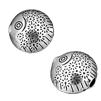 Bali Sterling Silver Beads, Tailandia, Peixe, 12x12.50x8mm, Buraco:Aprox 2mm, vendido por PC