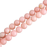 Pink Opal Bead, Runde, naturlig, forskellig størrelse for valg, Hole:Ca. 0.5-1mm, Længde Ca. 16 inch, Solgt af Lot