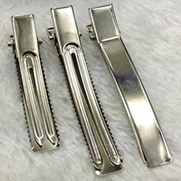 Bek Clips, Ijzer, platinum plated, verschillende grootte voor keus, lood en cadmium vrij, 20pC's/Bag, Verkocht door Bag