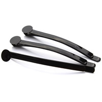 Hair Clip Findings Zinc Alloy painted black lead & cadmium free Sold By Bag