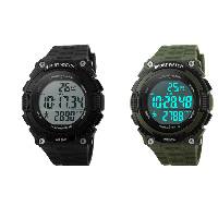 SKmei® Mænd Smykker Watch, Silicone, med Plastic, LED & for mennesket & vandtæt, flere farver til valg, 48mm, Længde Ca. 9.4 inch, Solgt af PC