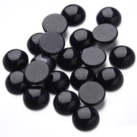 Natural Blue Goldstone Beads Flat Round 12mm Sold By Bag