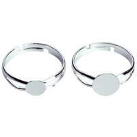 Brass Pad ring Base, Mässing, Flat Round, plated, olika storlek för val, fler färger för val, nickel, bly och kadmium gratis, 10PC/Bag, Säljs av Bag