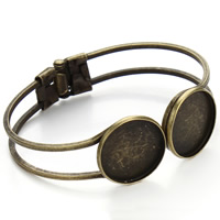 ottone Giudizio Bangle Cuff, Cerchio piatto, placcato bronzo antico, assenza di nichel,piombo&cadmio, 170mm, Diametro interno:Appross. 20, 55mm, Lunghezza Appross. 6.5 pollice, Venduto da PC