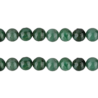 Jade afrikansk Bead, Runde, naturlig, forskellig størrelse for valg, klasse A, Hole:Ca. 1mm, Længde Ca. 15.5 inch, Solgt af Lot