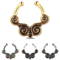 Brass Μύτη Piercing Κοσμήματα, Ορείχαλκος, επιχρυσωμένο, περισσότερα χρώματα για την επιλογή, νικέλιο, μόλυβδο και κάδμιο ελεύθεροι, 1.2x10mm, Sold Με PC