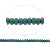 Perles turquoises, turquoise synthétique, rondelle, normes différentes pour le choix, bleu, Trou:Environ 1mm, Longueur Environ 15.5 pouce, Vendu par sac