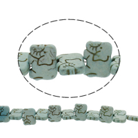 Türkis Perlen, Synthetische Türkis, Elephant, hellblau, 22x17x6mm, Bohrung:ca. 1mm, Länge ca. 15.5 ZollInch, 10SträngeStrang/Tasche, ca. 24PCs/Strang, verkauft von Tasche