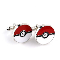 Cufflinks Zinc Alloy Flat Round silver color plated for man & enamel nickel lead & cadmium free Sold By Pair