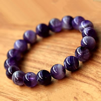 Unisex Bracelet Amethyst February Birthstone Sold Per Approx 7 Inch Strand