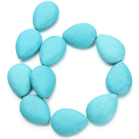 Turquoise Beads Teardrop blue Approx 1.5mm Approx Sold Per Approx 15.5 Inch Strand