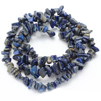 lapis sintentico perla, Pepite, 5-8mm, Foro:Appross. 1.5mm, Appross. 120PC/filo, Venduto per Appross. 31 pollice filo