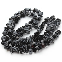 Snowflake Obsidian Helmet, Nuggets, 5-8mm, Reikä:N. 1.5mm, N. 120PC/Strand, Myyty Per N. 31 tuuma Strand