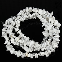 Grânulos de turquesas, Turquesa sintética, Pepitas, branco, 8-12mm, Buraco:Aprox 1.5mm, Aprox 120PCs/Strand, vendido para Aprox 31 inchaltura Strand