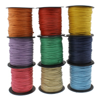 Nylonsnor, Vokset Hamp Cord, med plast spole, flere farver til valg, 2mm, Ca. 80yards/Spool, Solgt af Spool