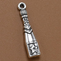 Zinc Alloy Tool Pendler, Flaske, antik sølv farve forgyldt, bly & cadmium fri, 27x6mm, Hole:Ca. 1.5mm, 100pc'er/Bag, Solgt af Bag