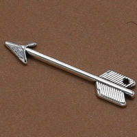 Zinc Alloy Tool Pendler, Pil, antik sølv farve forgyldt, bly & cadmium fri, 26x9mm, Hole:Ca. 1.5mm, 100pc'er/Bag, Solgt af Bag