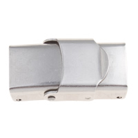 Watch Band Lås, Stainless Steel, oprindelige farve, 25x14x8mm, Hole:Ca. 10x4mm, Solgt af PC