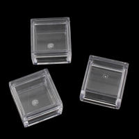 Sieraden Kralen Container, Plastic, Plein, 32x32x18mm, 12pC's/Bag, Verkocht door Bag