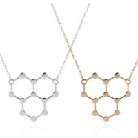 Brass Necklace Chemistry Molecular plated oval chain nickel lead & cadmium free 450mm Sold Per Approx 17.5 Inch Strand