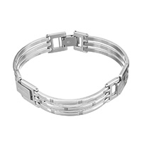 Men Bracelet Stainless Steel for man original color Sold Per Approx 8.5 Inch Strand