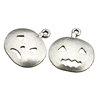 Fashion-Halloween-Tijdens, Zinc Alloy, Pompoen, antiek zilver plated, Halloween Jewelry Gift, nikkel, lood en cadmium vrij, 19.50x21x2.50mm, Gat:Ca 2mm, 600pC's/Lot, Verkocht door Lot