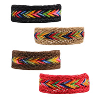 Cadena pulseras tejidas, Cáñamo, ajustable & para mujer, más colores para la opción, libre de níquel, plomo & cadmio, 25mm, Vendido para aproximado 7.4 Inch Sarta