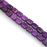 obojena Jade Perla, Kolona, imitacija sugilite, ljubičasta boja, 10x8mm, Rupa:Približno 1mm, Približno 40računala/Strand, Prodano Per Približno 15.5 inčni Strand