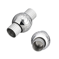 Nerezová ocel magnetické zavírání, Nerez, hand leštěný, Původní barva, 20x12x12mm, Otvor:Cca 6mm, 10PC/Lot, Prodáno By Lot