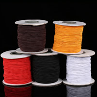 Nylonsnor, med papir spool, elastisk & forskellig størrelse for valg, flere farver til valg, Ca. 40m/Spool, Solgt af Spool