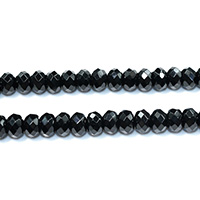 Natural Black Agaat kralen, Zwarte Agaat, Rondelle, natuurlijk, verschillende grootte voor keus & gefacetteerde, Gat:Ca 0.5-2mm, Lengte Ca 15.5 inch, Verkocht door Lot