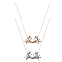 Unisex Necklace Zinc Alloy with iron chain Crab plated oval chain lead & cadmium free 45cm Sold Per Approx 17.5 Inch Strand