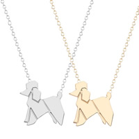 Unisex Necklace Zinc Alloy with iron chain Dog plated oval chain lead & cadmium free 45cm Sold Per Approx 17.5 Inch Strand