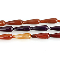 Agate perle, Ahat, Suza, faceted, više boja za izbor, 10x30x10mm, Rupa:Približno 1mm, Približno 13računala/Strand, Prodano Per Približno 15.5 inčni Strand