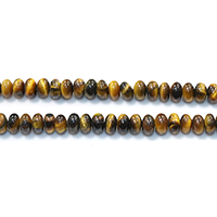 Tiger Eye Kralen, Rondelle, natuurlijk, verschillende grootte voor keus, Gat:Ca 0.5-1.5mm, Lengte Ca 15 inch, Verkocht door Lot