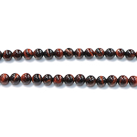 Abalorios de Ojo de Tigre, Esférico, natural, diverso tamaño para la opción, color café, Grado AB, agujero:aproximado 0.5-2mm, longitud aproximado 15.5 Inch, Vendido por Grupo